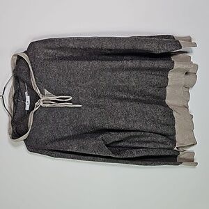 LIT large gray and tan hooded sweater